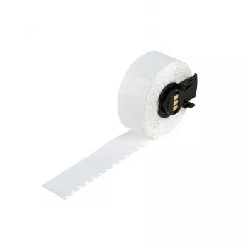 BRADY DuraSleeve Wire Marking Cartridge, B-499 Nylon Cloth, 19.05 mm x 4.88 m, White/Translucent, for BMP21-PLUS/M210/M211