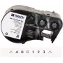 BRADY BMP41/BMP51/BMP53/M511 Label Cartridge, PermaSleeve Heat-Shrink Polyolefin, 38.1mm x 2.44m, White with Black Print, 3:1 Shrink Ratio, B-427