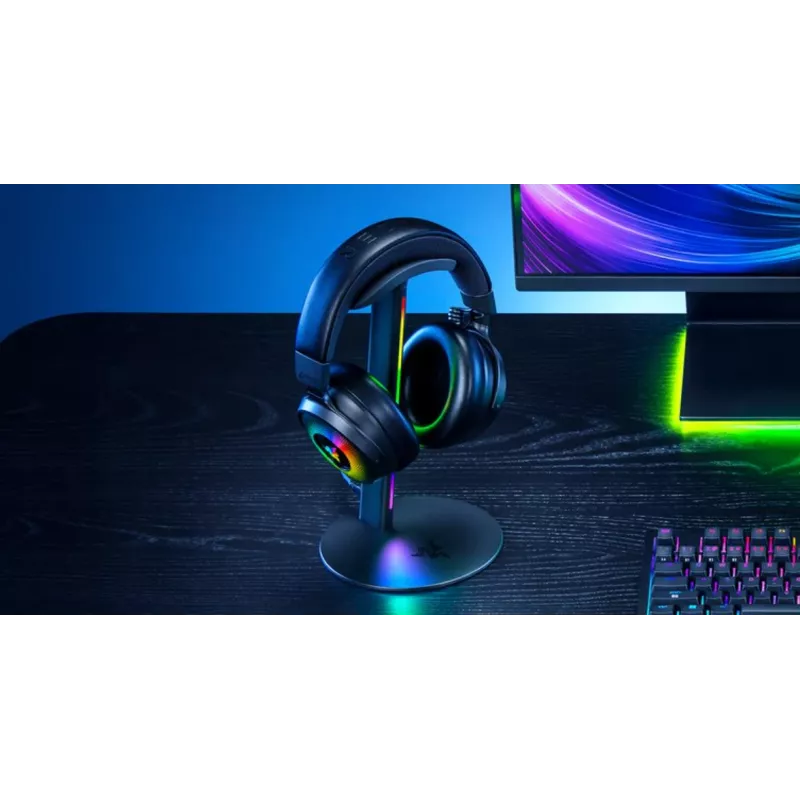 RAZER Base Station V3 Chroma RGB Headset Stand with 2-Port USB 3.1 Hub - Black