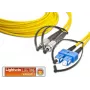 Lightwin High Quality Duplex Single-mode Fiber Optic Patch Cable, FC to SC, 1m, LSZH, Yellow