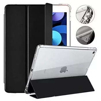 Mercury Clear Back Cover for iPad Pro 12.9 (2018-2022) & iPad Air 13 (2024-2026) - Black Frame