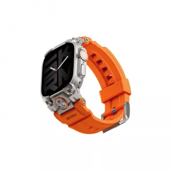 SKINARMA Talon Rugged Sport Strap for Apple Watch Ultra 49mm / 45mm / 44mm / 42mm, Orange
