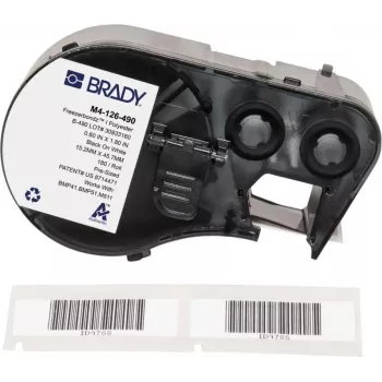 Brady FreezerBondz Polyester Labels 15.24 x 45.72 mm Black on White Permanent (180 Labels/Roll)