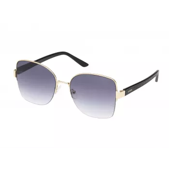GUESS Women's GF00052-5932B Cat Eye Sunglasses, Havana Frame, Brown Gradient Lenses, 59mm