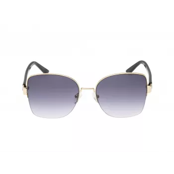 GUESS Women's GF00052-5932B Cat Eye Sunglasses, Havana Frame, Brown Gradient Lenses, 59mm