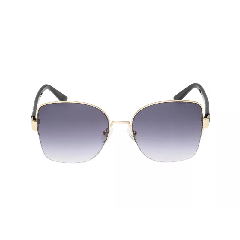 GUESS Women's GF00052-5932B Cat Eye Sunglasses, Havana Frame, Brown Gradient Lenses, 59mm