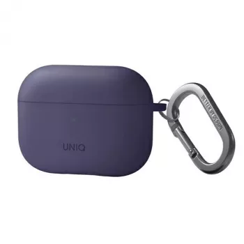 UNIQ Nexo Silicone Case with EarHooks for Apple AirPods Pro 2nd Generation (2022/2023) - Fig Purple