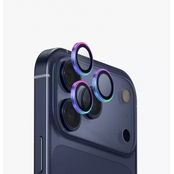 UNIQ Optix Aluminium Camera Lens Protector for iPhone 17 Pro / 17 Pro Max with Applicator, Opal