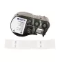 BRADY Rotating Self-Laminating Label Cartridge for DYMO XTL – 24mm x 4m, Black on White/Clear, Industrial Polyester