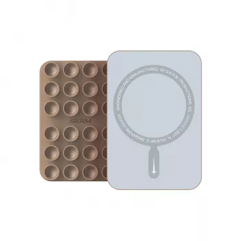Skinarma Stax MagSafe Suction Cup Phone Mount for Car Dashboard and Windshield, Champagne