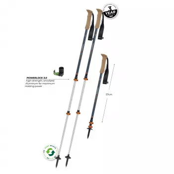 Komperdell Ridgehiker Zero Trekking Poles - Dark Sapphire