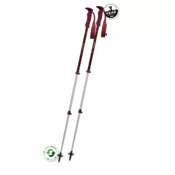 Komperdell Trailmaster Zero Compact Trekking Poles - Malbec