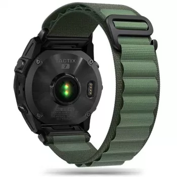 TECH-PROTECT NYLON PRO Watch Strap for Garmin Fenix 5 / 6 / 6 Pro / 7, 22mm QuickFit, Military Green