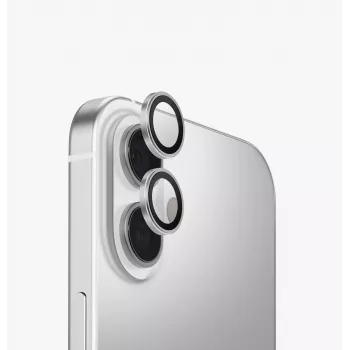 UNIQ Optix Aluminium Camera Lens Protector for iPhone 17 with Applicator - Silver