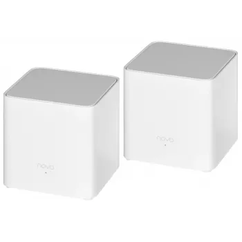 Tenda MX3 (2-Pack) AX1500 Whole Home Mesh Wi-Fi 6 System, Dual-Band, 2 Gigabit Ports per Unit, White
