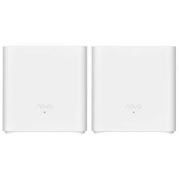 Tenda MX3 (2-Pack) AX1500 Whole Home Mesh Wi-Fi 6 System, Dual-Band, 2 Gigabit Ports per Unit, White