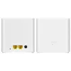 Tenda MX3 (2-Pack) AX1500 Whole Home Mesh Wi-Fi 6 System, Dual-Band, 2 Gigabit Ports per Unit, White
