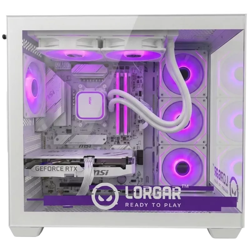 LORGAR ADVANCED A201 Gaming PC - AMD Ryzen 5 7500F, GeForce RTX 5060 Ti 16GB, 32GB DDR5, 1TB NVMe SSD, 750W PSU, White