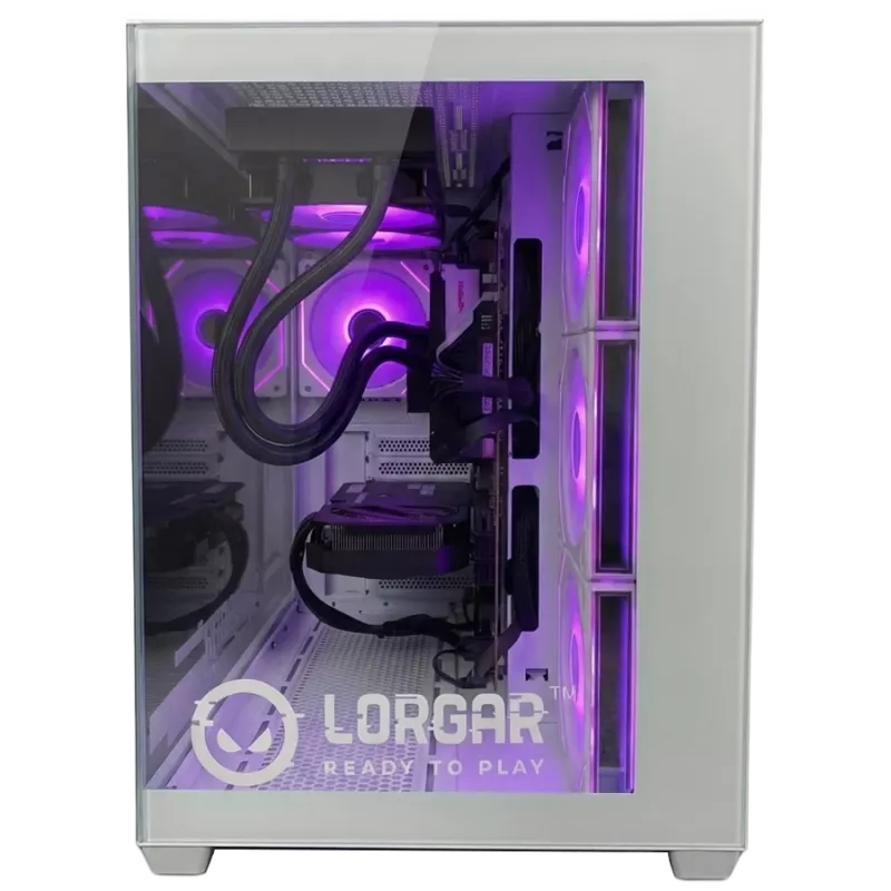LORGAR ADVANCED A201 Gaming PC - AMD Ryzen 5 7500F, GeForce RTX 5060 Ti 16GB, 32GB DDR5, 1TB NVMe SSD, 750W PSU, White