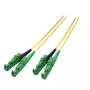 EFB R&M Duplex Patch Cable E2000/APC to E2000/APC OS2 Singlemode 3m LSZH 3mm Yellow G657A1 Grade C
