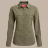 Craghoppers Women's NosiLife Adventure Long Sleeve Shirt III - Wild Olive - XL