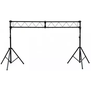 STAND4ME Lighting Ramp DJ Tripod Gate, 3m Truss System with Telescopic Stands, 100kg Load, Black