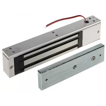 INNE ZE-320 Electromagnetic Lock, 300 kg Holding Force, 12/24V DC, Fail-Safe, Surface Mount