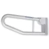 MOBILEX PLU058 Tiltable Bathroom Handrail - Metal, White, 600 mm Projection, 150 kg Load