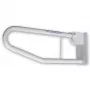 MOBILEX PLU058 Tiltable Bathroom Handrail - Metal, White, 600 mm Projection, 150 kg Load