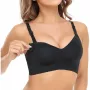 Momcozy YN21 Maternity and Nursing Bra, Black, 3XL