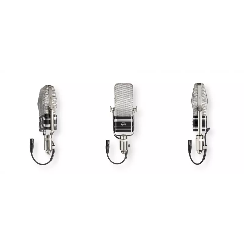 Warm Audio WA-44 Ribbon Microphone - Black, Stainless Steel, Figure-8, Passive, Custom CineMag Transformer