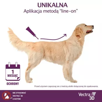 Ceva Vectra 3D Spot-On Solution for Dogs 4-10 kg (3 Pipettes) – Flea, Tick & Mosquito Repellent