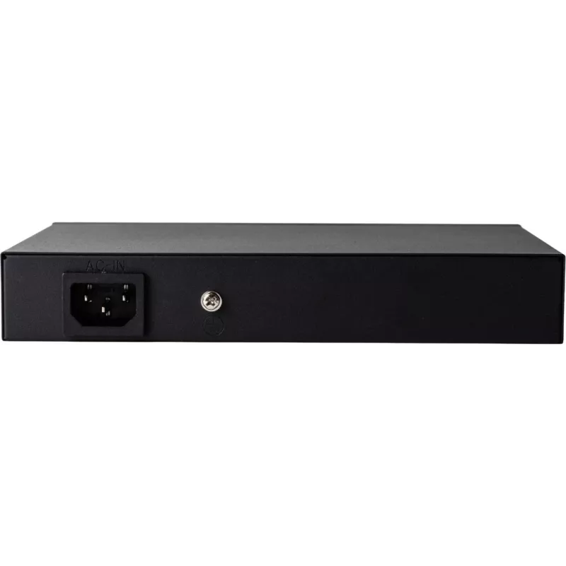 GETFORT GF-110-8PG-S-120 10-Port Gigabit PoE+ Switch with 8 PoE+ Ports, 1 Uplink, 1 SFP, 120W Budget, Unmanaged, Fanless, Desktop
