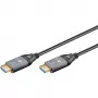 GOOBAY Optical Hybrid Ultra High-Speed HDMI Cable (AOC) 8K / 60Hz - 20m, 48 Gbit/s, Black/Grey