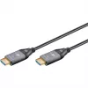 GOOBAY Optical Hybrid Ultra High-Speed HDMI Cable (AOC) 8K / 60Hz - 20m, 48 Gbit/s, Black/Grey