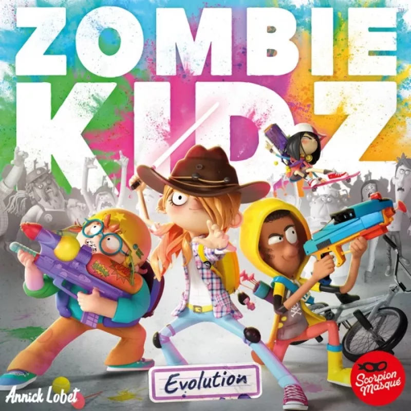 Zombie Kidz Evolution Cooperative Legacy Board Game for Kids and Families
