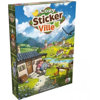 ASMODEE Cozy Stickerville Sticker Book | TOPModel Series | 24 Pages, 6 Sticker Sheets | Creative Play for Ages 6+