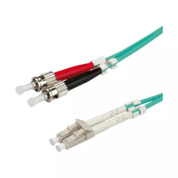 VALUE LC to ST Multimode Duplex Fiber Patch Cable, OM2 50/125 µm, 1 m, Orange