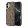 Guess Apple iPhone 17 PU Leather 4G Gold Frame MagSafe Case Brown