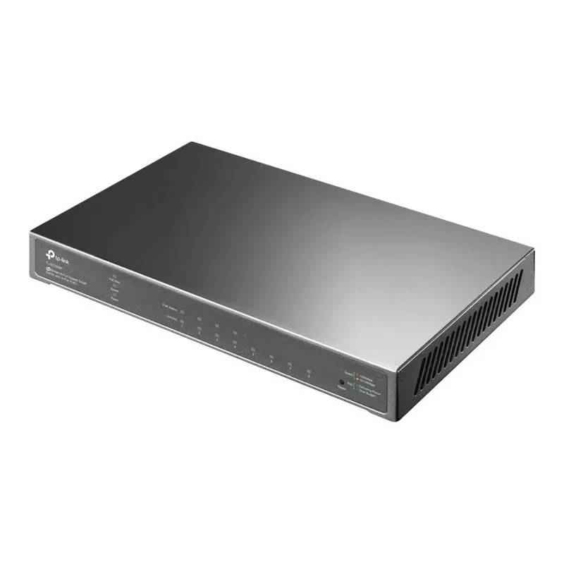TP-Link Omada SG2008P 10-Port Gigabit Smart PoE+ Switch, 8× PoE+ 61W, 2× SFP, Cloud SDN, Fanless, V3.3