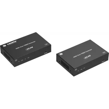 InLine® KVM Extender, DP 4K/60Hz, Fiber Singlemode, 10km, Set (57885O)