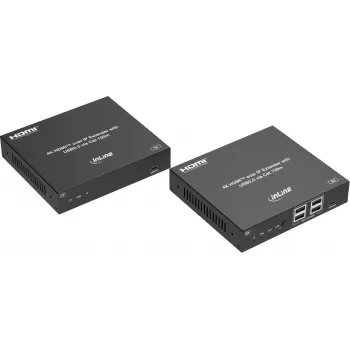 InLine® KVM Extender over IP, HDMI 4K/60Hz, 100m, Set (57886G)