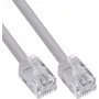 InLine® Modular Round Cable RJ12, Male to Male, 6-Core, 6P6C, 5m, Grey