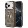Guess Apple iPhone 17 Pro Max PU Leather Case with Metal Logo and Gold Frame, MagSafe Compatible, Brown