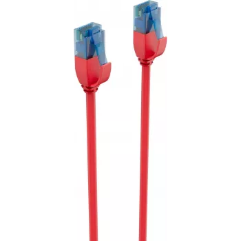 ShiverPeaks BS08-22014 Cat.6 U/UTP Slim Patch Cable, Red, RJ45, 1 Gbps, 250 MHz