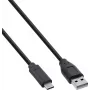 InLine® USB 2.0 Cable, USB-C to A Plug, Black, 2m, 80-Piece Bulk Pack