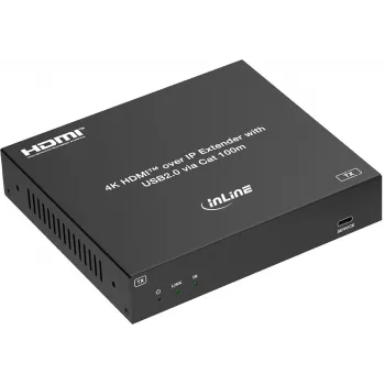 InLine® KVM Extender over IP, HDMI 4K/60Hz, 100m, Sender (TX) (57886I)