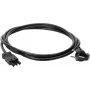 Kopp GST18i3 Schuko Angled Power Cable 3m 3G1.5mm² H05VV-F Black
