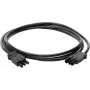 Kopp Connecting Cable Compatible with GST Plug System, M/M, 1.5 mm², 3 m, Black