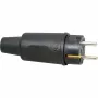 Kopp 179516009 Schuko Safety Plug, Rubber, 16 A, 230 V, IP44, Black